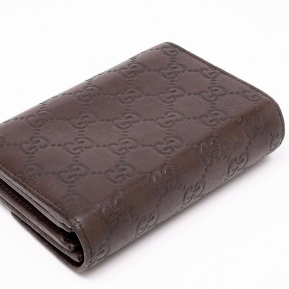 Gucci Guccissima Brown Leather Continental Wallet - Picture 2 of 11